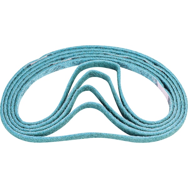 Pferd Sanding Belt, 1/2" W, 24" L, Surface Conditioning, Aluminum Oxide, 240 F Grit, Very Fine, Polivlies 43561 - main